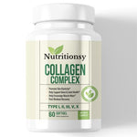 Nutritionsy Premium Collagen (Type I, II, III, V, X) Anti-Aging, Hair, Skin, Nails and Joint Support, 30 Day Supply - Nutritionsy